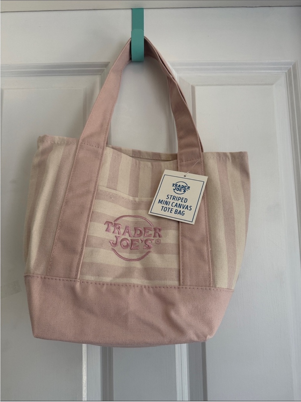 NWT New Edition Summer 2026 Trader Joe’s Mini Tote Bags - Light Pink